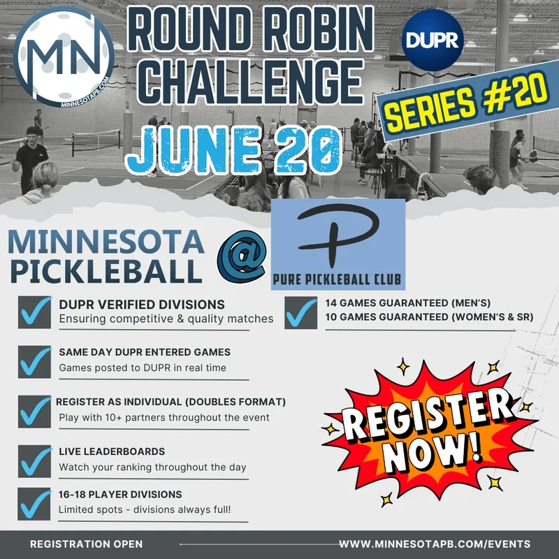 Round Robin Challenge Series #20 - Minnesota Pickleball Tournament
