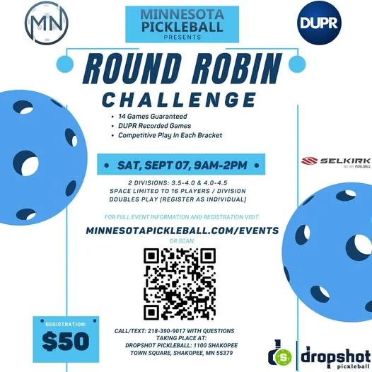 Minnesota Pickleball's Round Robin Challenge Series #001 - Minnesota Pickleball Tournament