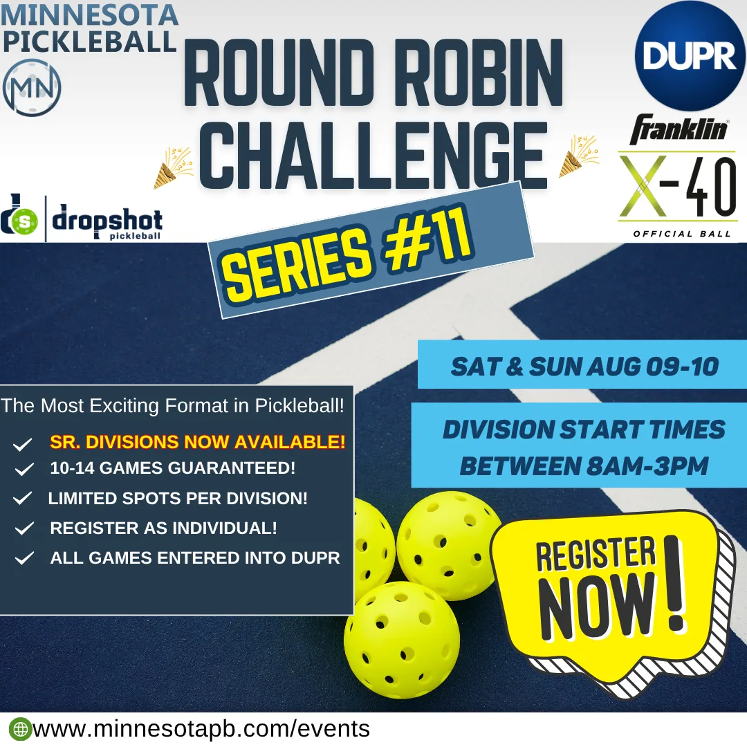 Minnesota Pickleball's Round Robin Challenge Series #011 - Minnesota Pickleball Tournament