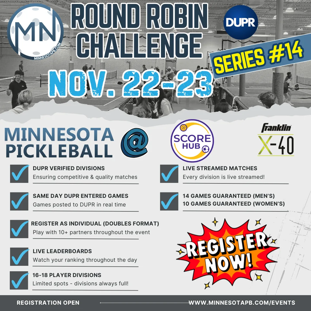 Minnesota Pickleball's Round Robin Challenge Series #014 - Minnesota Pickleball Tournament