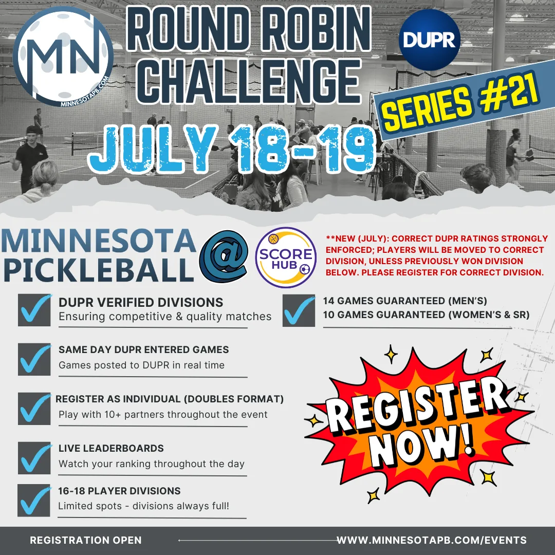 Round Robin Challenge Series #21 - Minnesota Pickleball Tournament