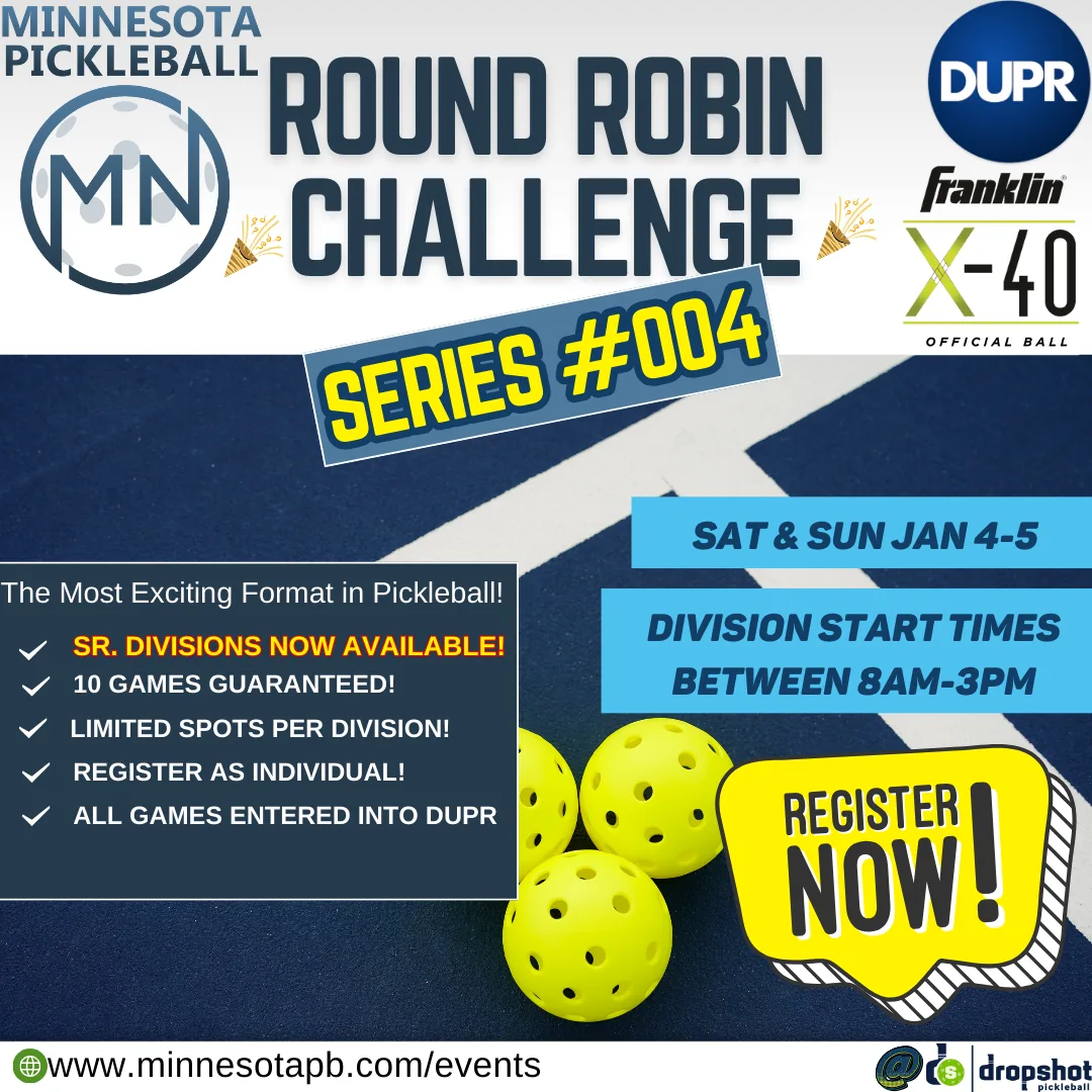 Minnesota Pickleball's Round Robin Challenge Series #004 - Minnesota Pickleball Tournament
