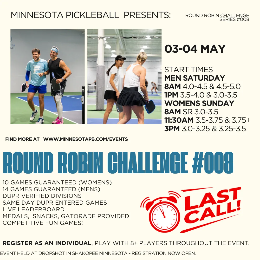 Minnesota Pickleball's Round Robin Challenge Series #008 - Minnesota Pickleball Tournament