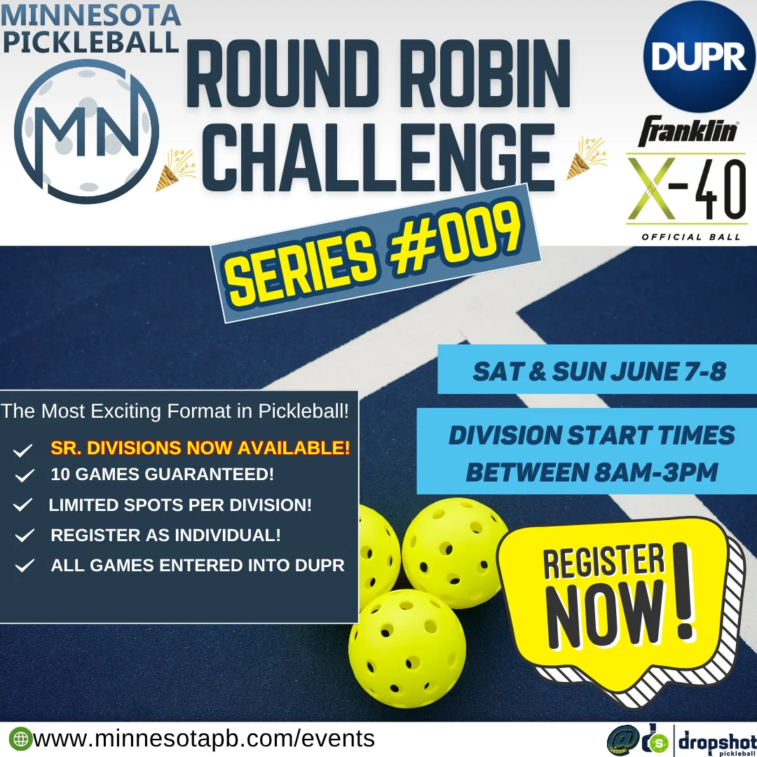 Minnesota Pickleball's Round Robin Challenge Series #009 - Minnesota Pickleball Tournament