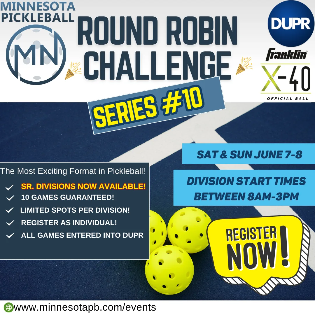Minnesota Pickleball's Round Robin Challenge Series #010 - Minnesota Pickleball Tournament