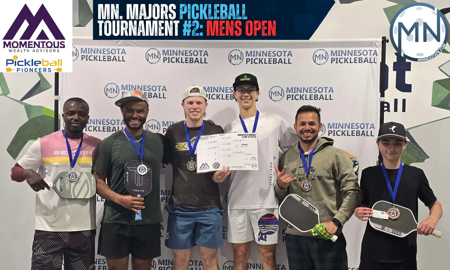 Minnesota Majors #2 Minnesota Pickleball medalists