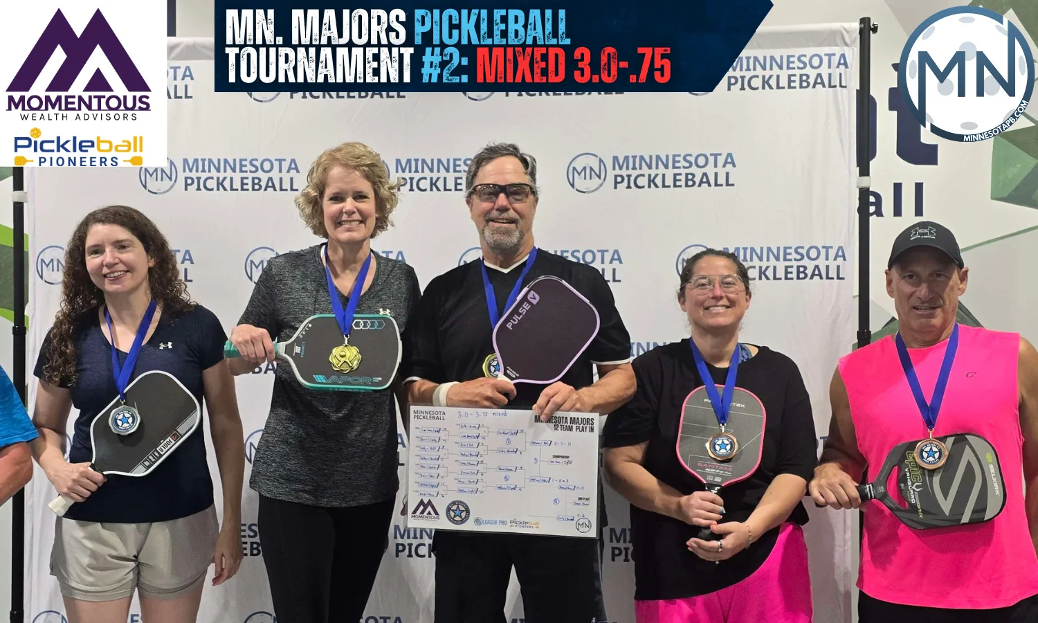 Minnesota Majors #2 Minnesota Pickleball medalists