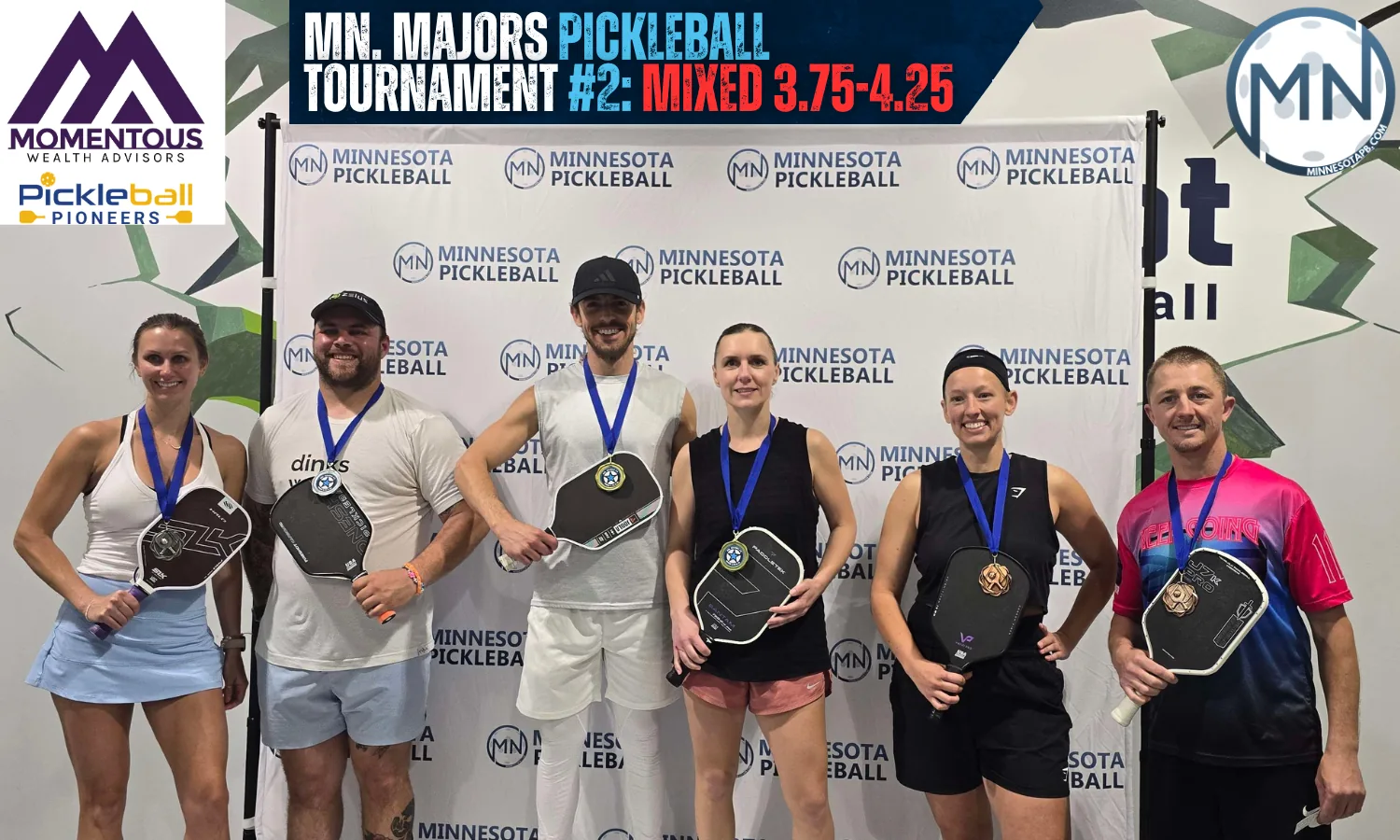 Minnesota Majors #2 Minnesota Pickleball medalists