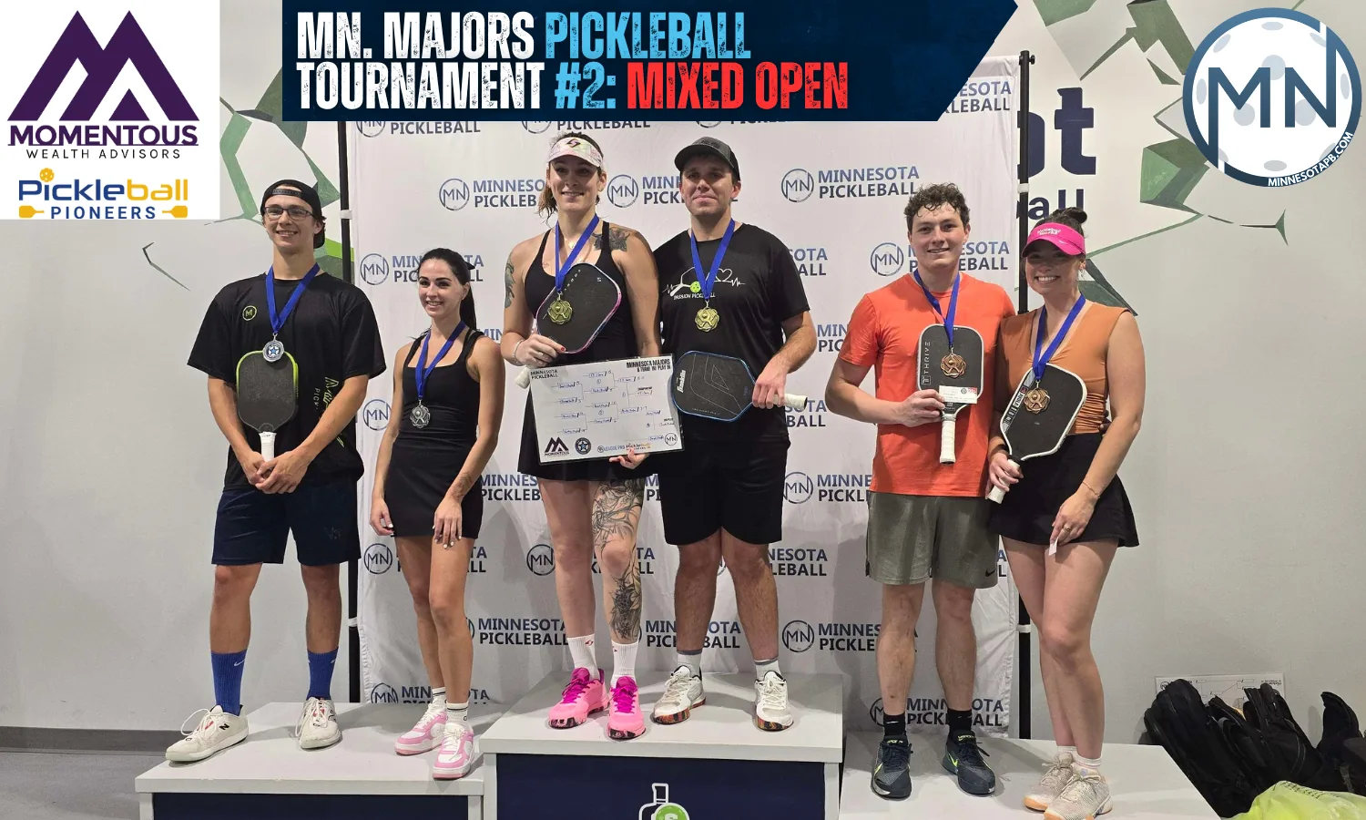 Minnesota Majors #2 Minnesota Pickleball medalists