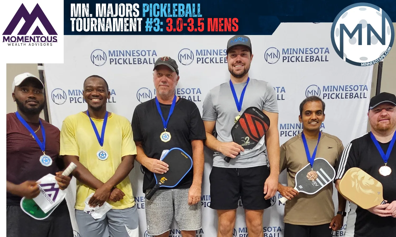 Minnesota Majors #3 Minnesota Pickleball medalists