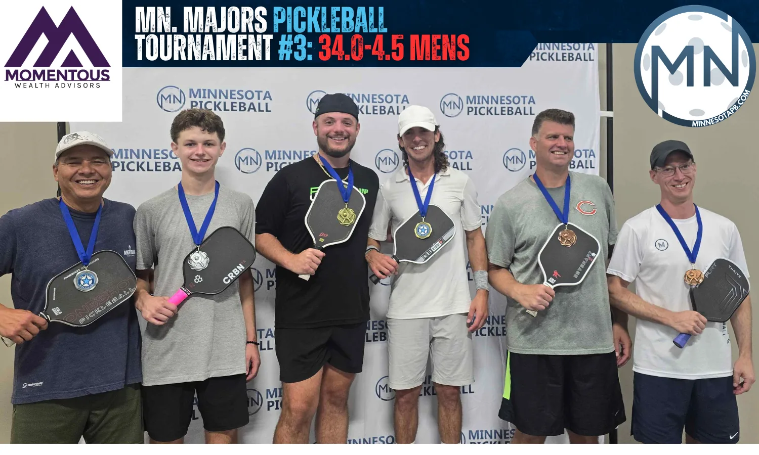 Minnesota Majors #3 Minnesota Pickleball medalists