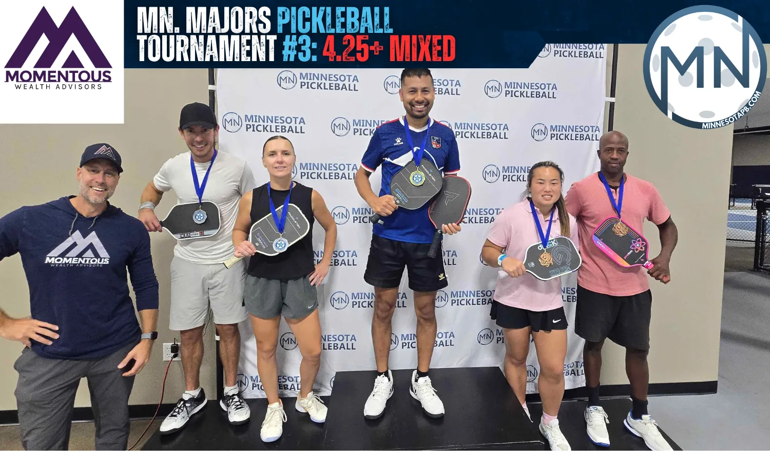 Minnesota Majors #3 Minnesota Pickleball medalists