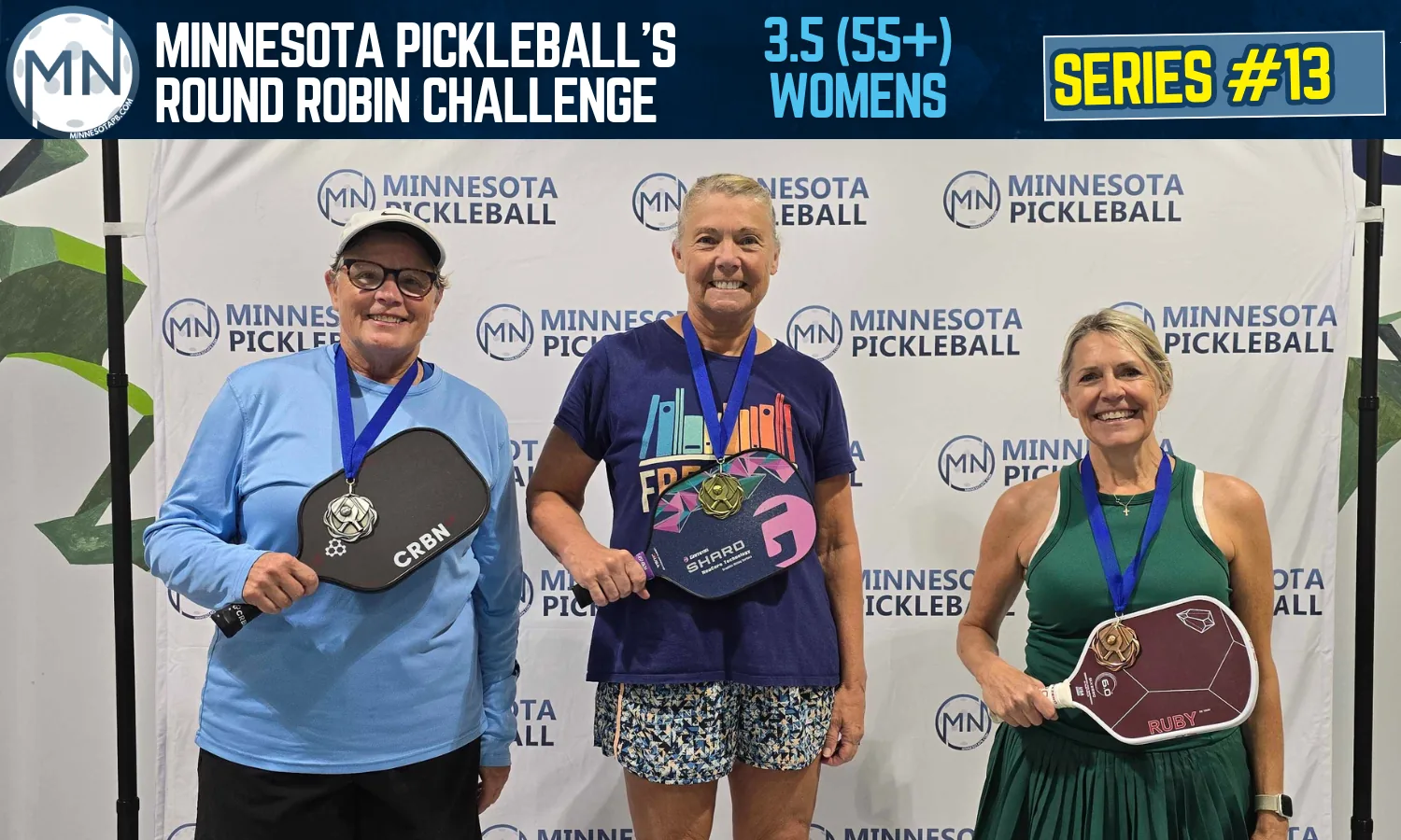 Minnesota Pickleball's Round Robin Challenge Series #013 Minnesota Pickleball medalists