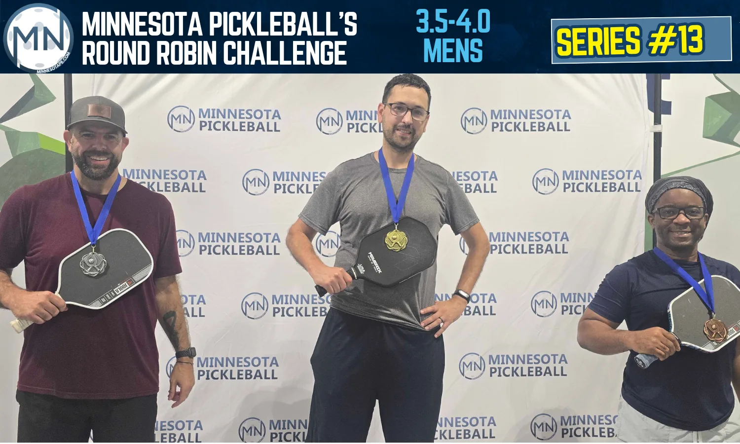 Minnesota Pickleball's Round Robin Challenge Series #013 Minnesota Pickleball medalists