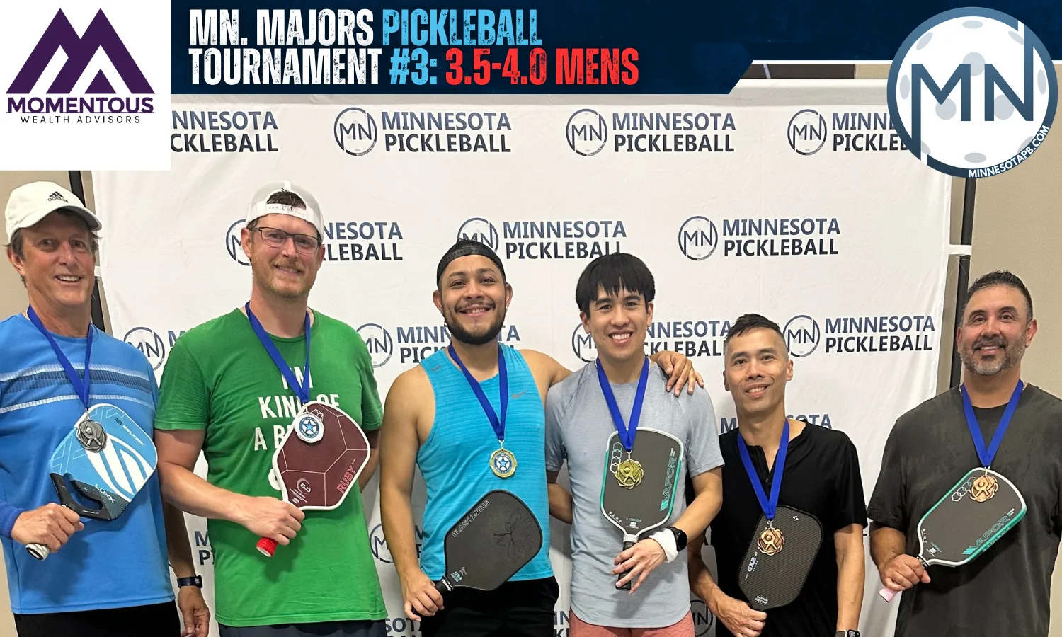 Minnesota Majors #3 Minnesota Pickleball medalists