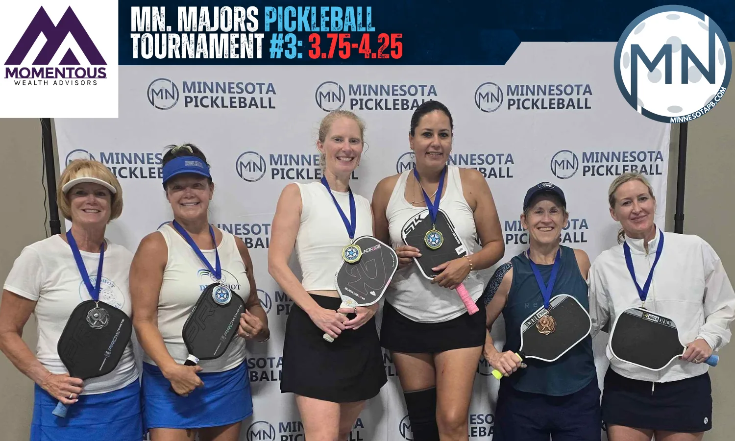 Minnesota Majors #3 Minnesota Pickleball medalists
