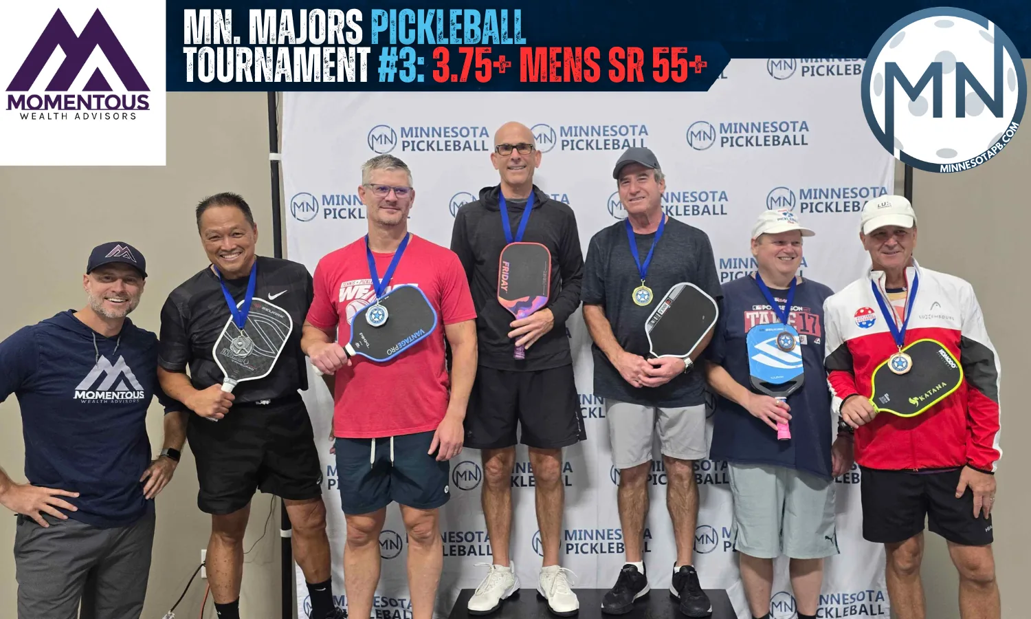 Minnesota Majors #3 Minnesota Pickleball medalists