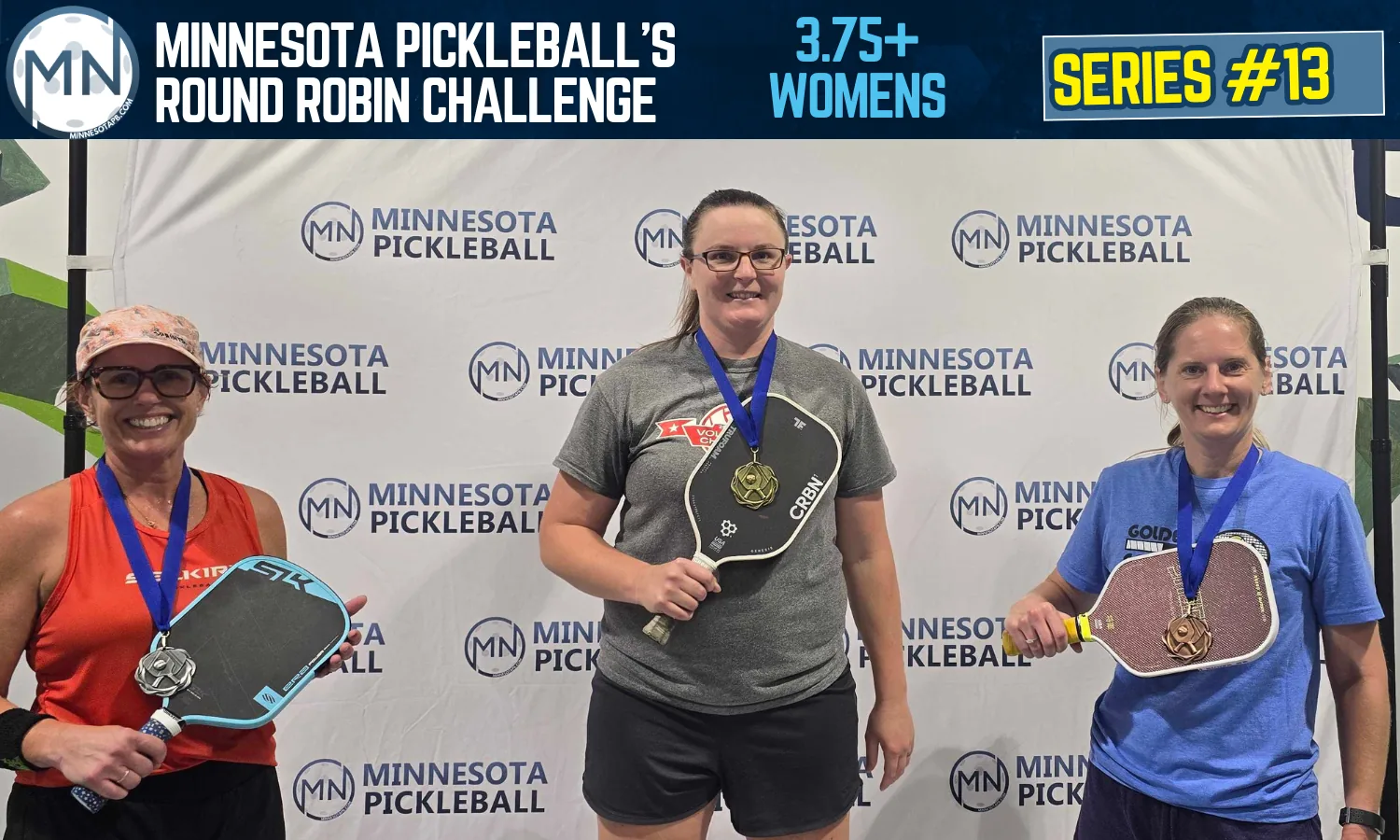 Minnesota Pickleball's Round Robin Challenge Series #013 Minnesota Pickleball medalists