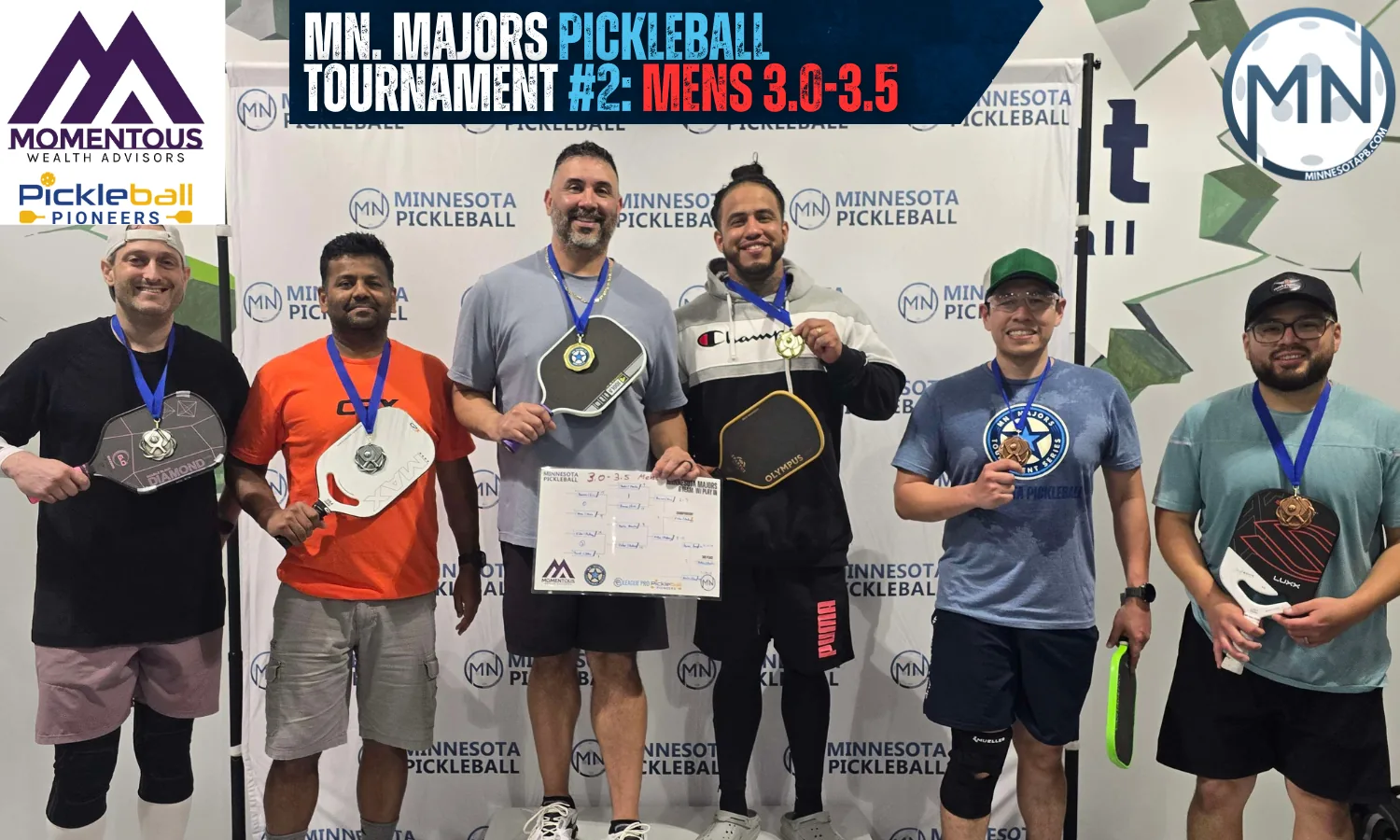 Minnesota Majors #2 Minnesota Pickleball medalists