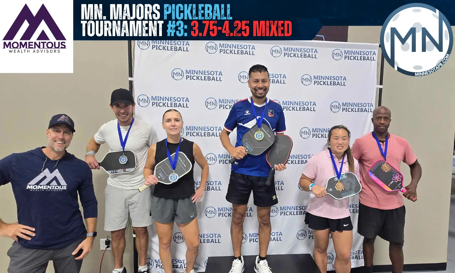 Minnesota Majors #3 Minnesota Pickleball medalists