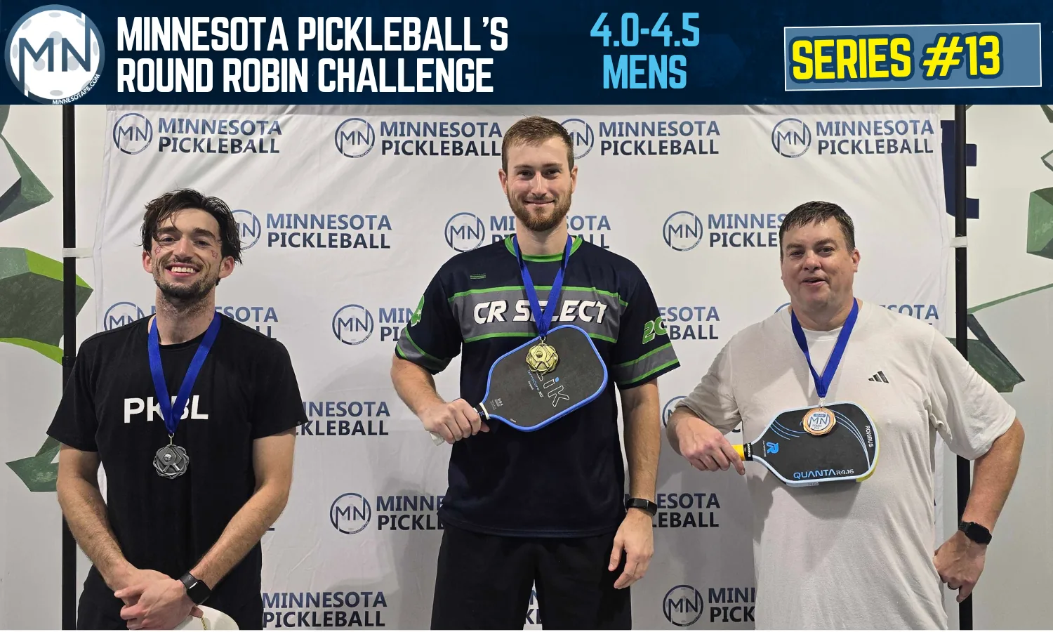 Minnesota Pickleball's Round Robin Challenge Series #013 Minnesota Pickleball medalists