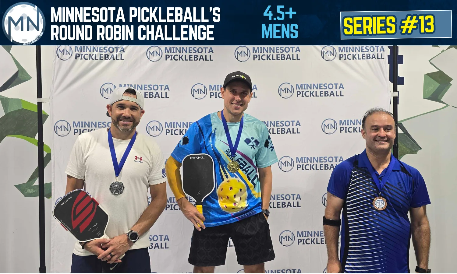Minnesota Pickleball's Round Robin Challenge Series #013 Minnesota Pickleball medalists