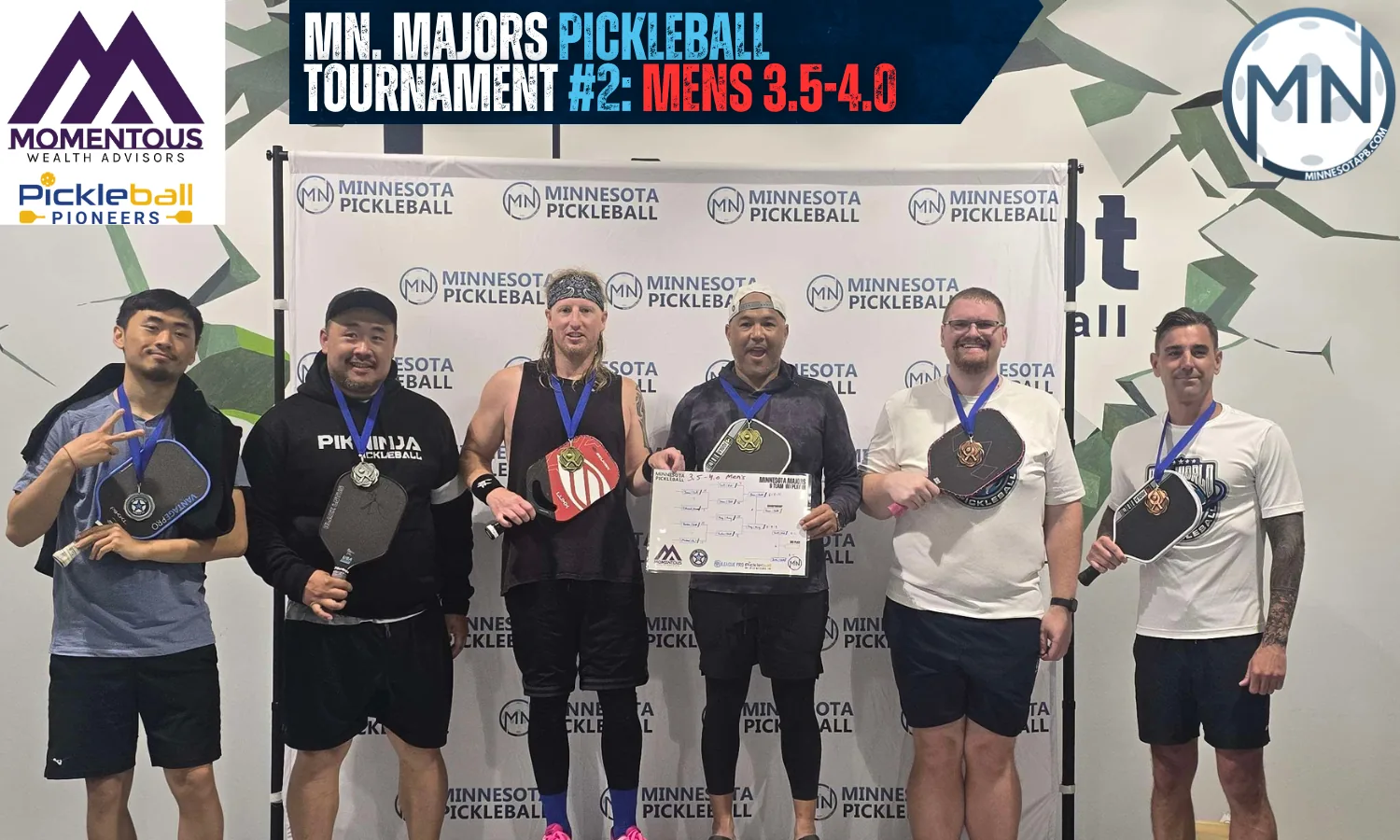 Minnesota Majors #2 Minnesota Pickleball medalists