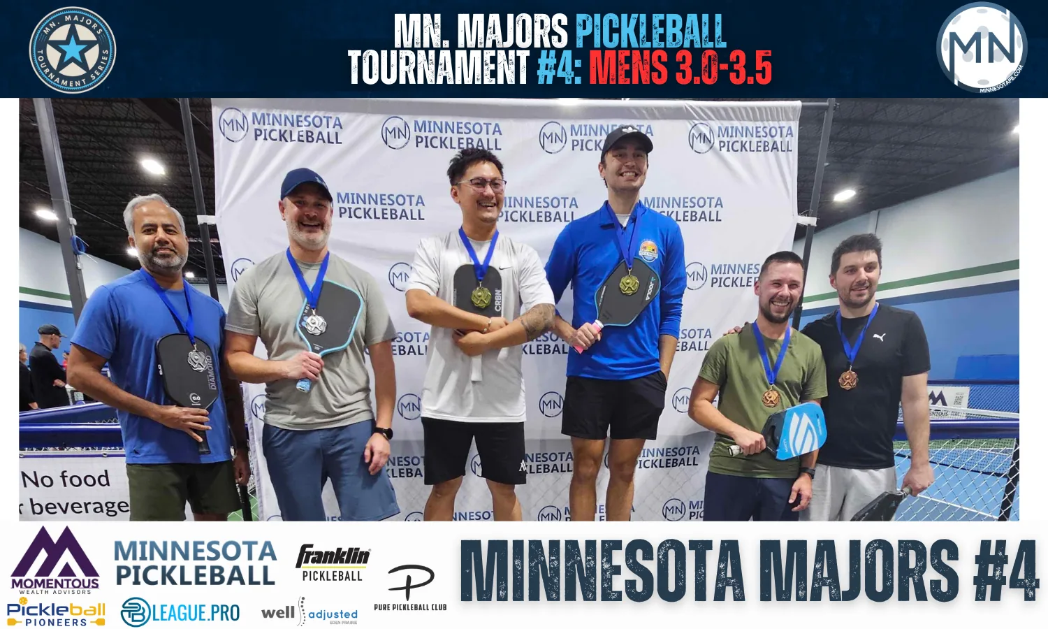 Minnesota Majors #4 Minnesota Pickleball medalists