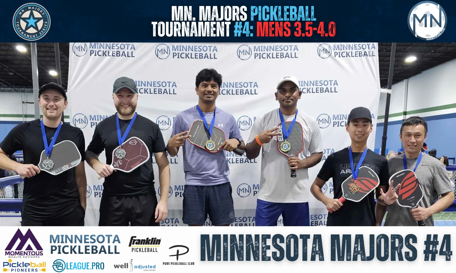 Minnesota Majors #4 Minnesota Pickleball medalists