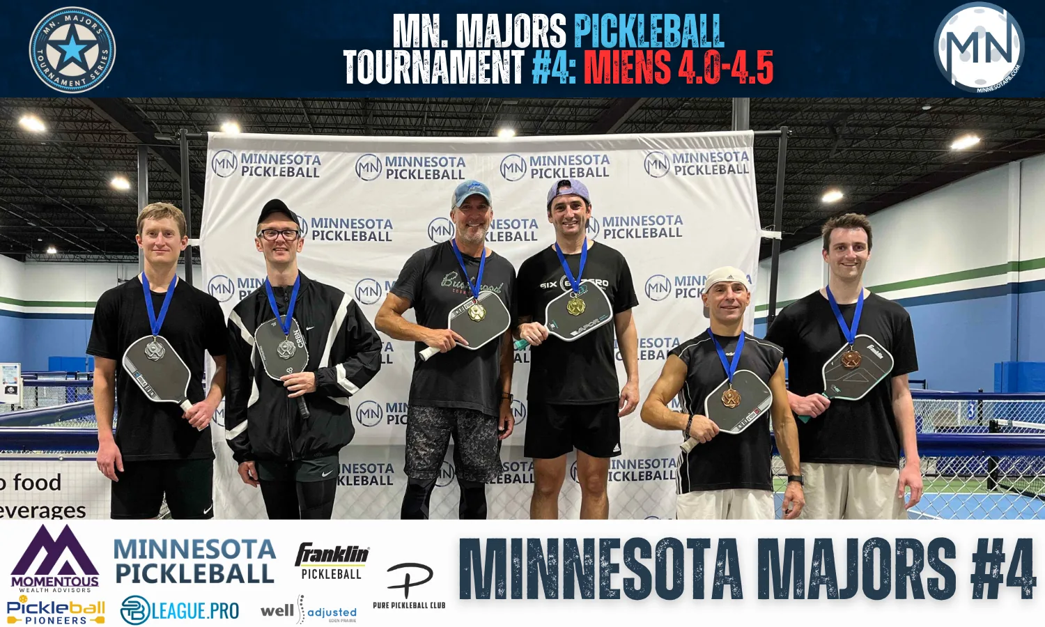 Minnesota Majors #4 Minnesota Pickleball medalists