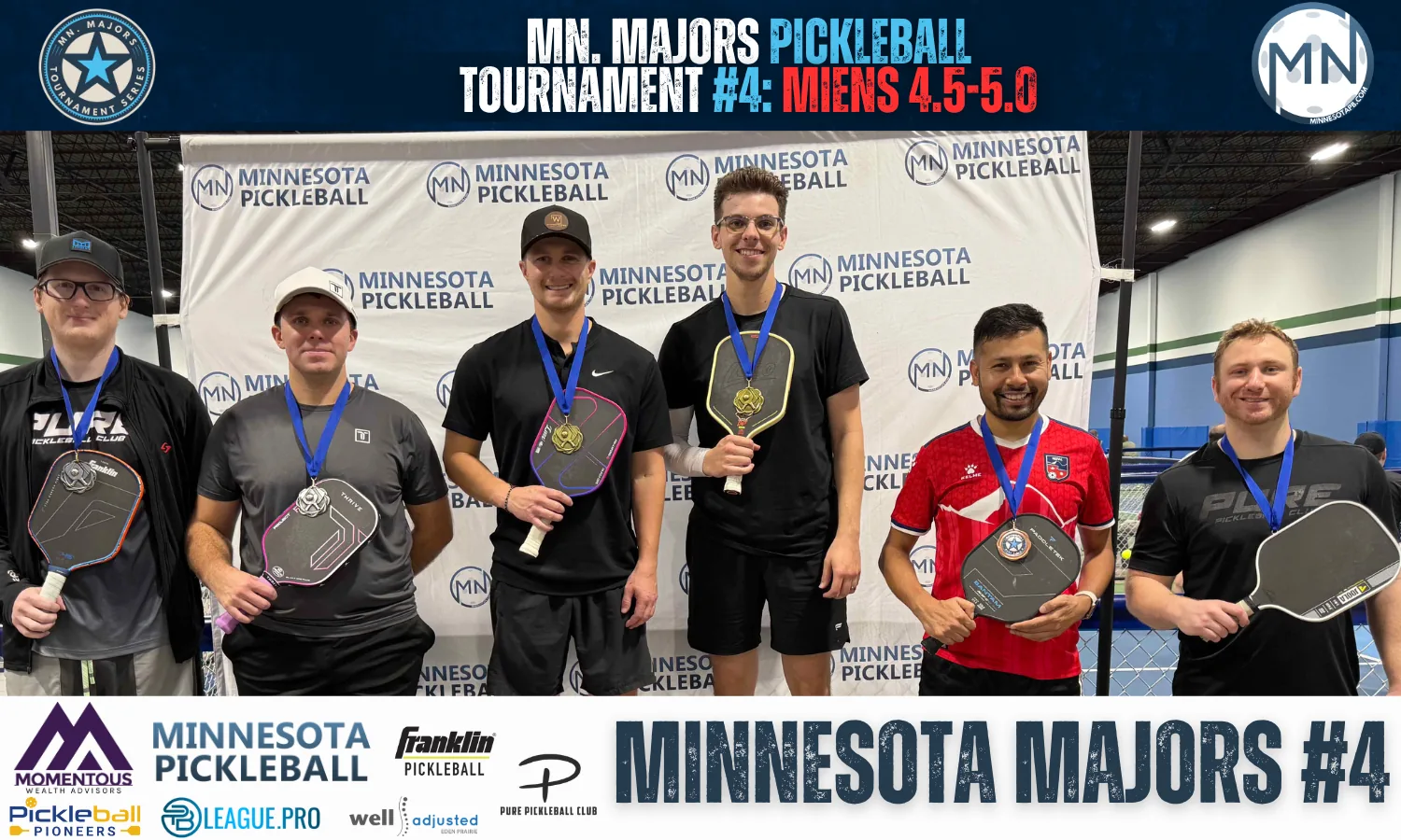 Minnesota Majors #4 Minnesota Pickleball medalists