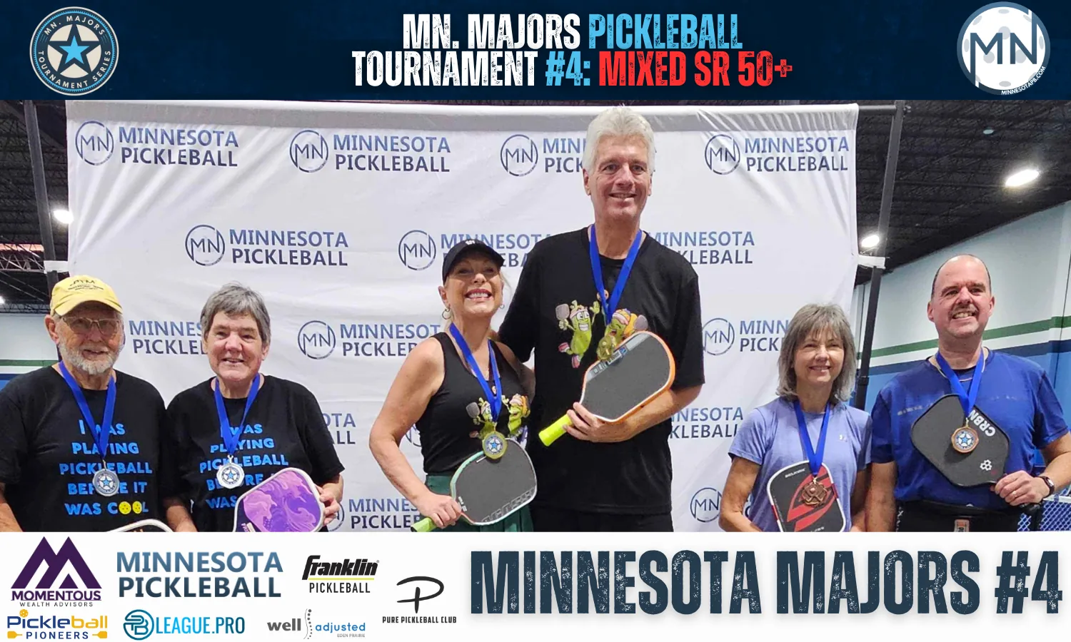 Minnesota Majors #4 Minnesota Pickleball medalists