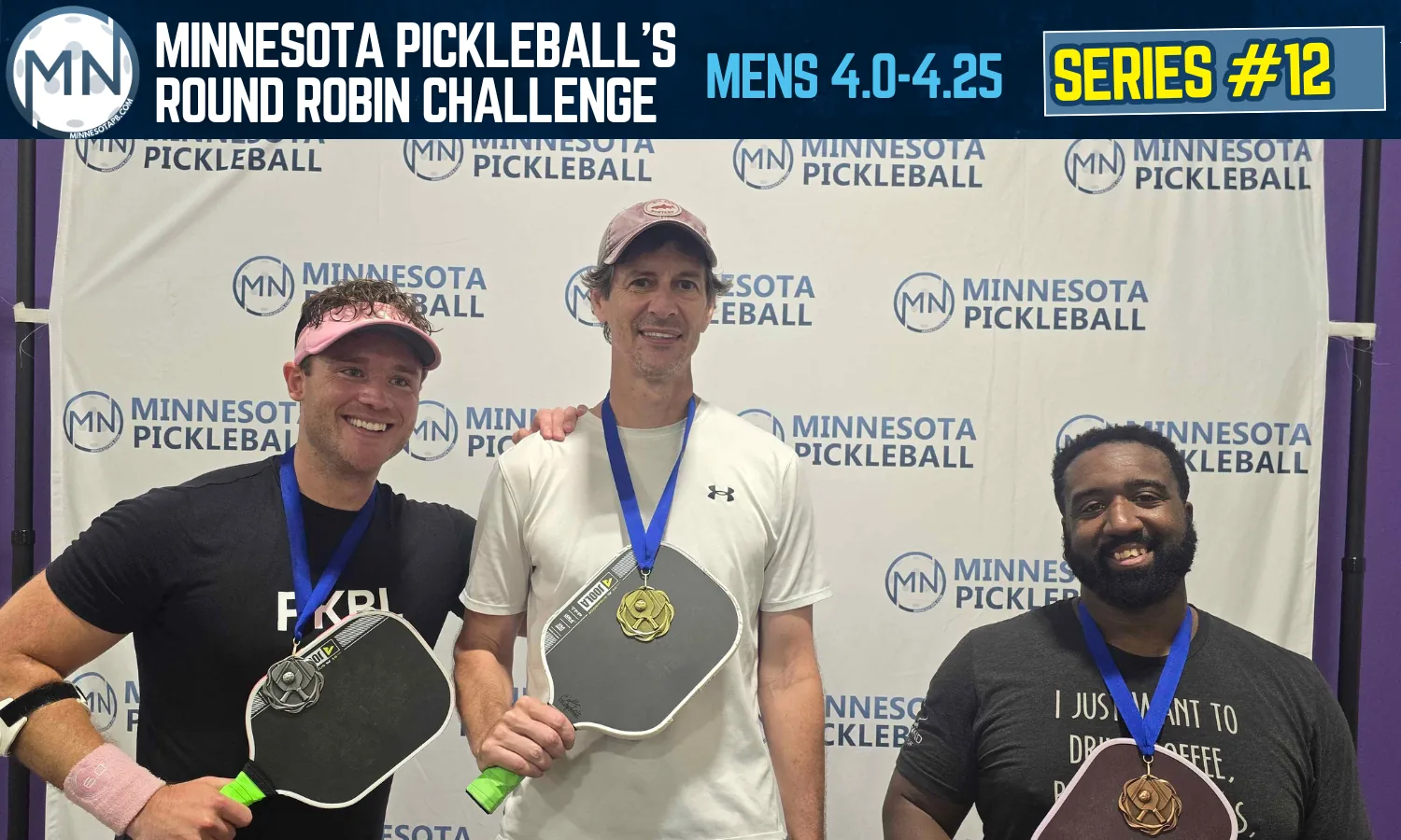 Minnesota Pickleball's Round Robin Challenge Series #012 Minnesota Pickleball medalists