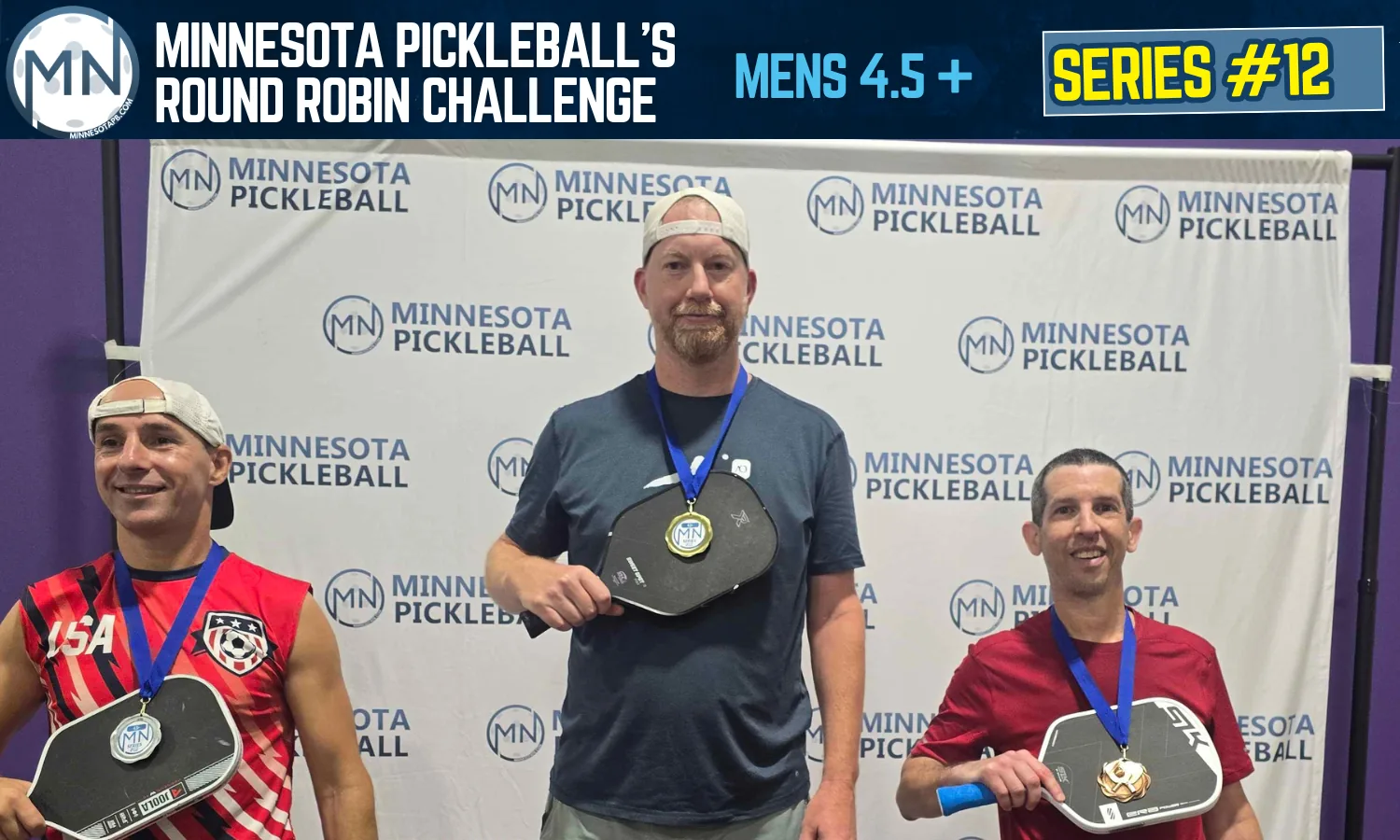 Minnesota Pickleball's Round Robin Challenge Series #012 Minnesota Pickleball medalists