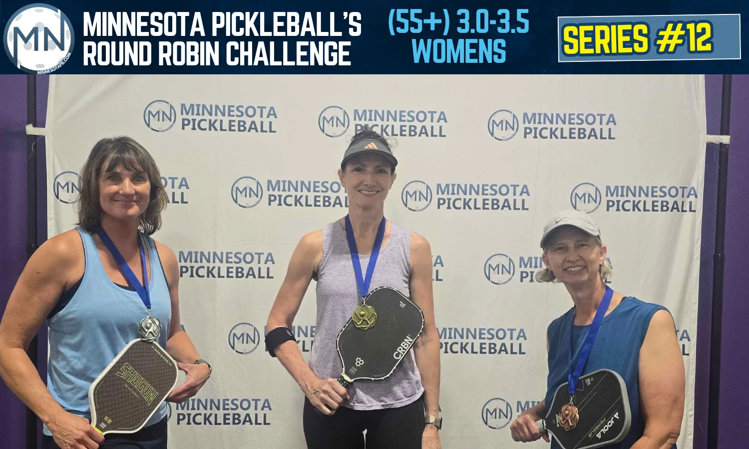 Minnesota Pickleball's Round Robin Challenge Series #012 Minnesota Pickleball medalists