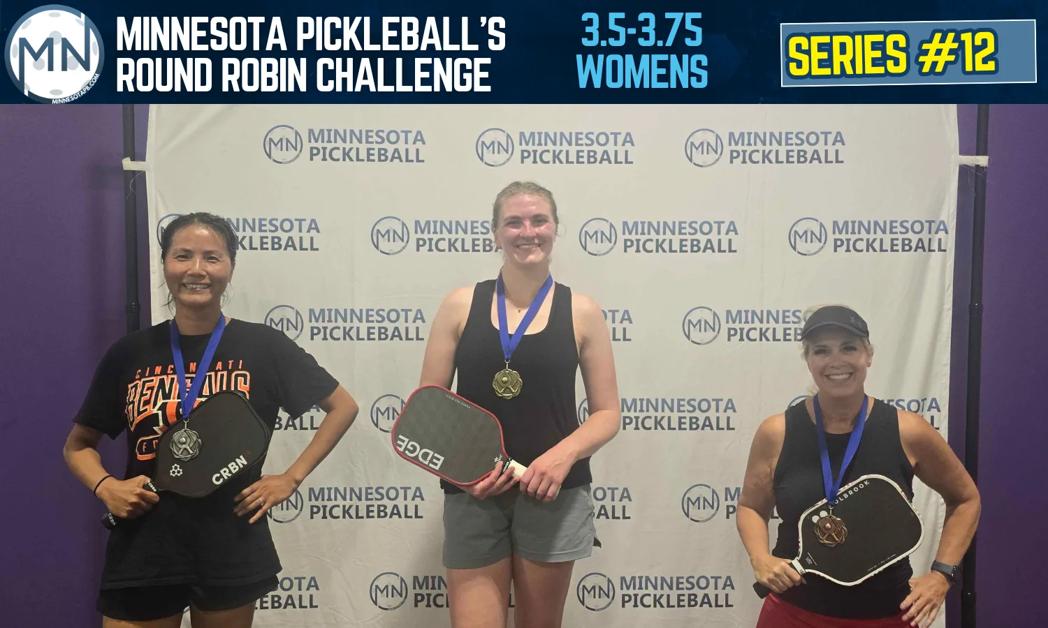Minnesota Pickleball's Round Robin Challenge Series #012 Minnesota Pickleball medalists