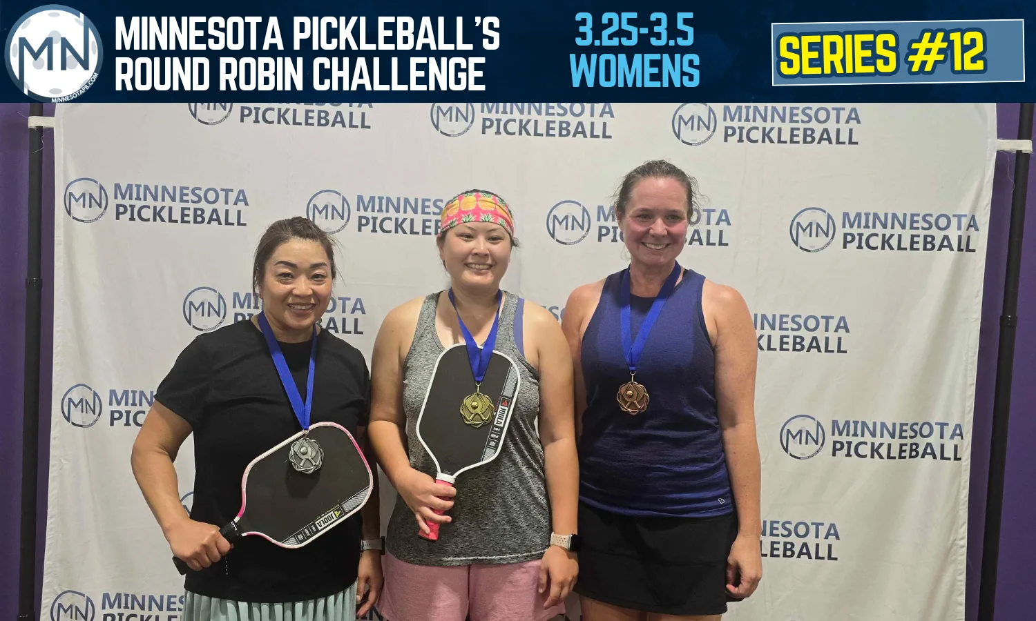 Minnesota Pickleball's Round Robin Challenge Series #012 Minnesota Pickleball medalists