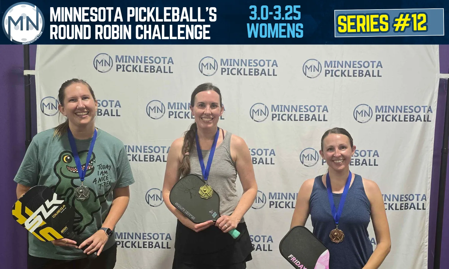 Minnesota Pickleball's Round Robin Challenge Series #012 Minnesota Pickleball medalists