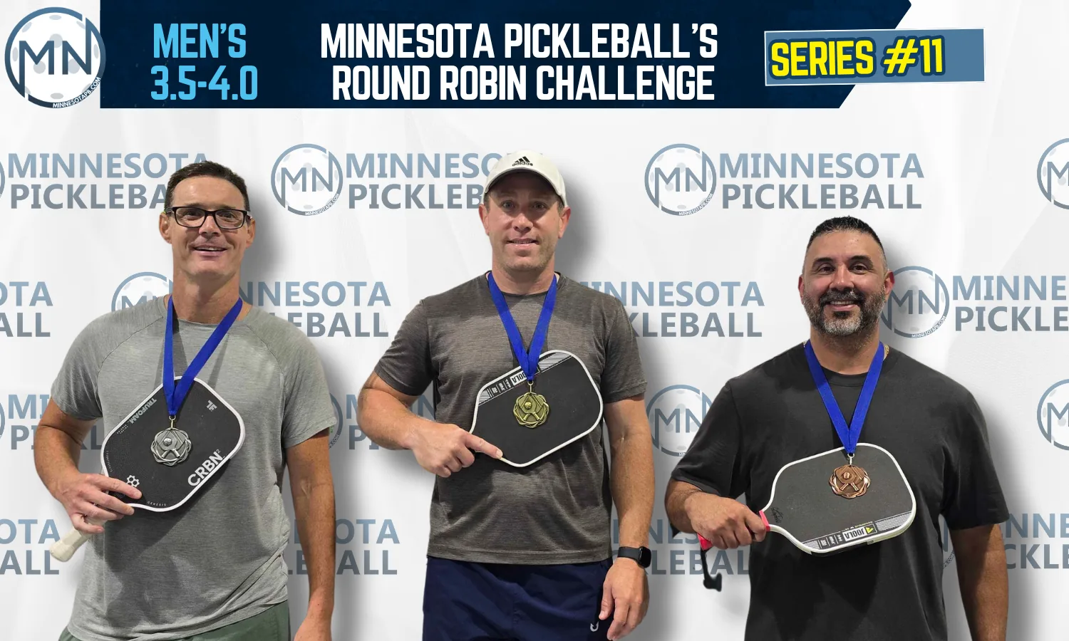 Minnesota Pickleball's Round Robin Challenge Series #011 Minnesota Pickleball medalists