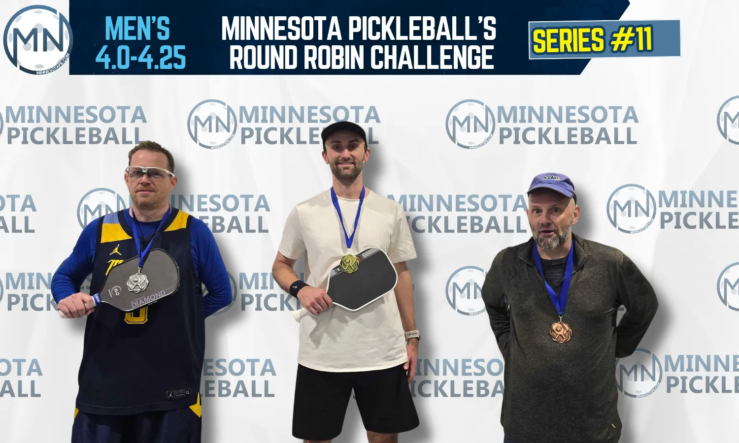 Minnesota Pickleball's Round Robin Challenge Series #011 Minnesota Pickleball medalists