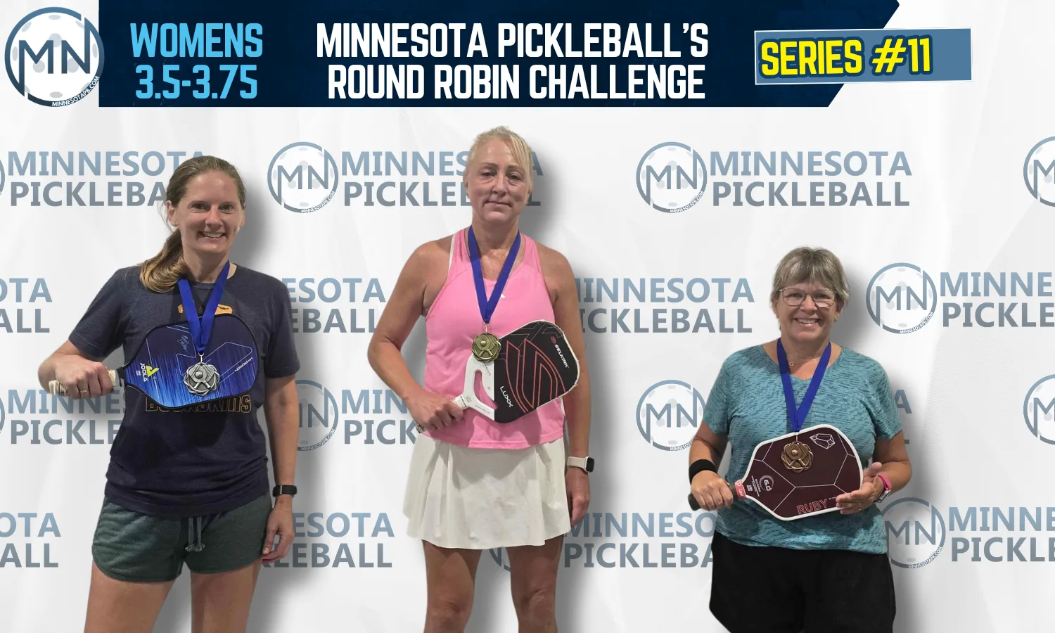 Minnesota Pickleball's Round Robin Challenge Series #011 Minnesota Pickleball medalists