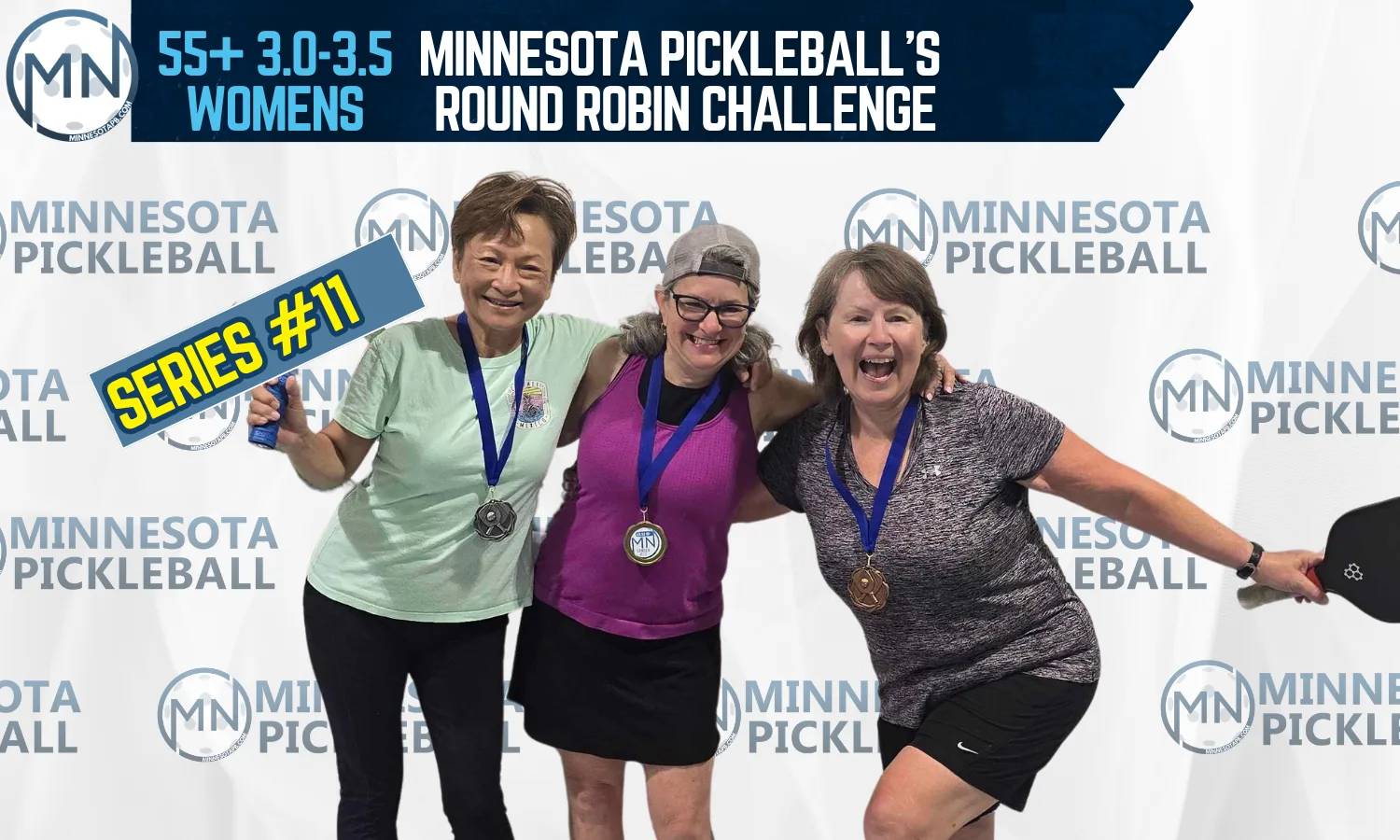 Minnesota Pickleball's Round Robin Challenge Series #011 Minnesota Pickleball medalists