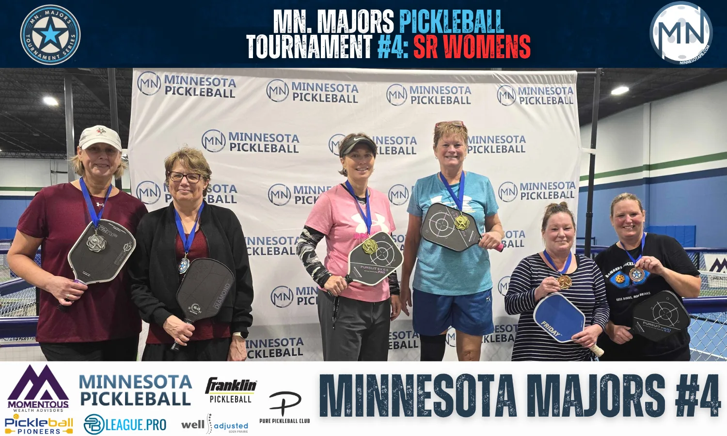 Minnesota Majors #4 Minnesota Pickleball medalists