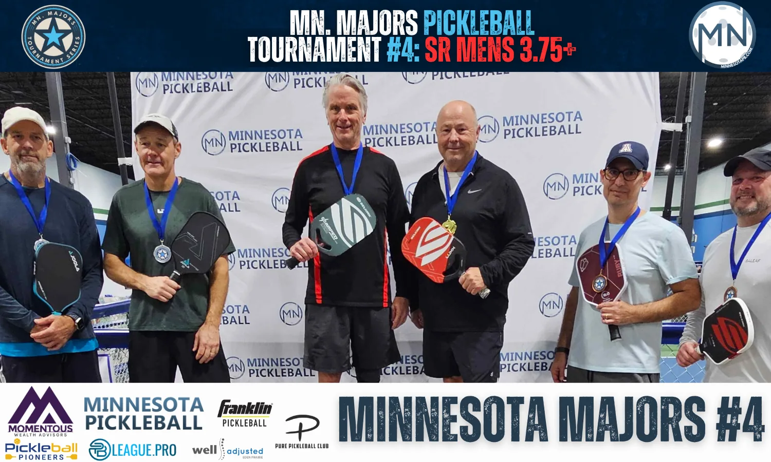 Minnesota Majors #4 Minnesota Pickleball medalists