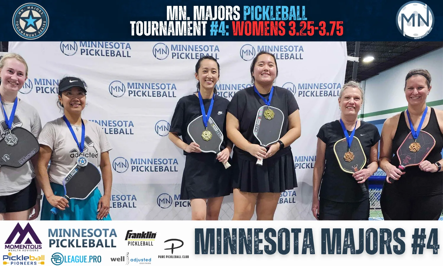 Minnesota Majors #4 Minnesota Pickleball medalists