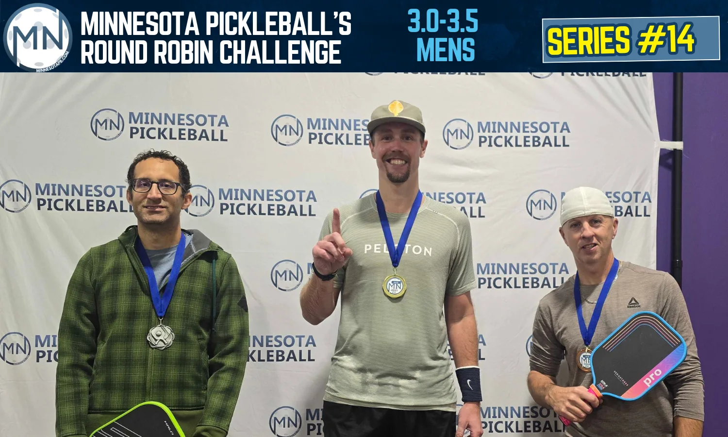 Minnesota Pickleball's Round Robin Challenge Series #014 Minnesota Pickleball medalists