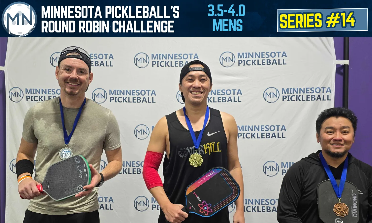 Minnesota Pickleball's Round Robin Challenge Series #014 Minnesota Pickleball medalists