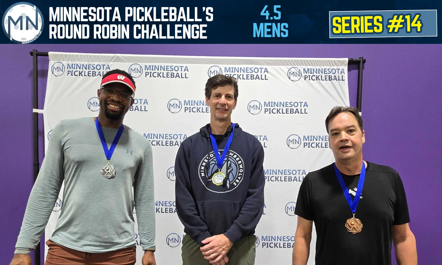 Minnesota Pickleball's Round Robin Challenge Series #014 Minnesota Pickleball medalists