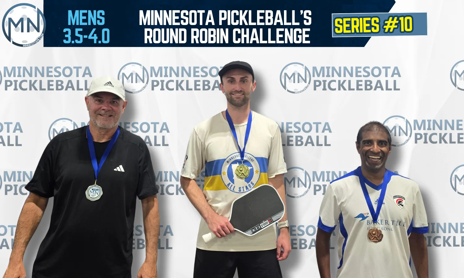 Minnesota Pickleball's Round Robin Challenge Series #010 Minnesota Pickleball medalists