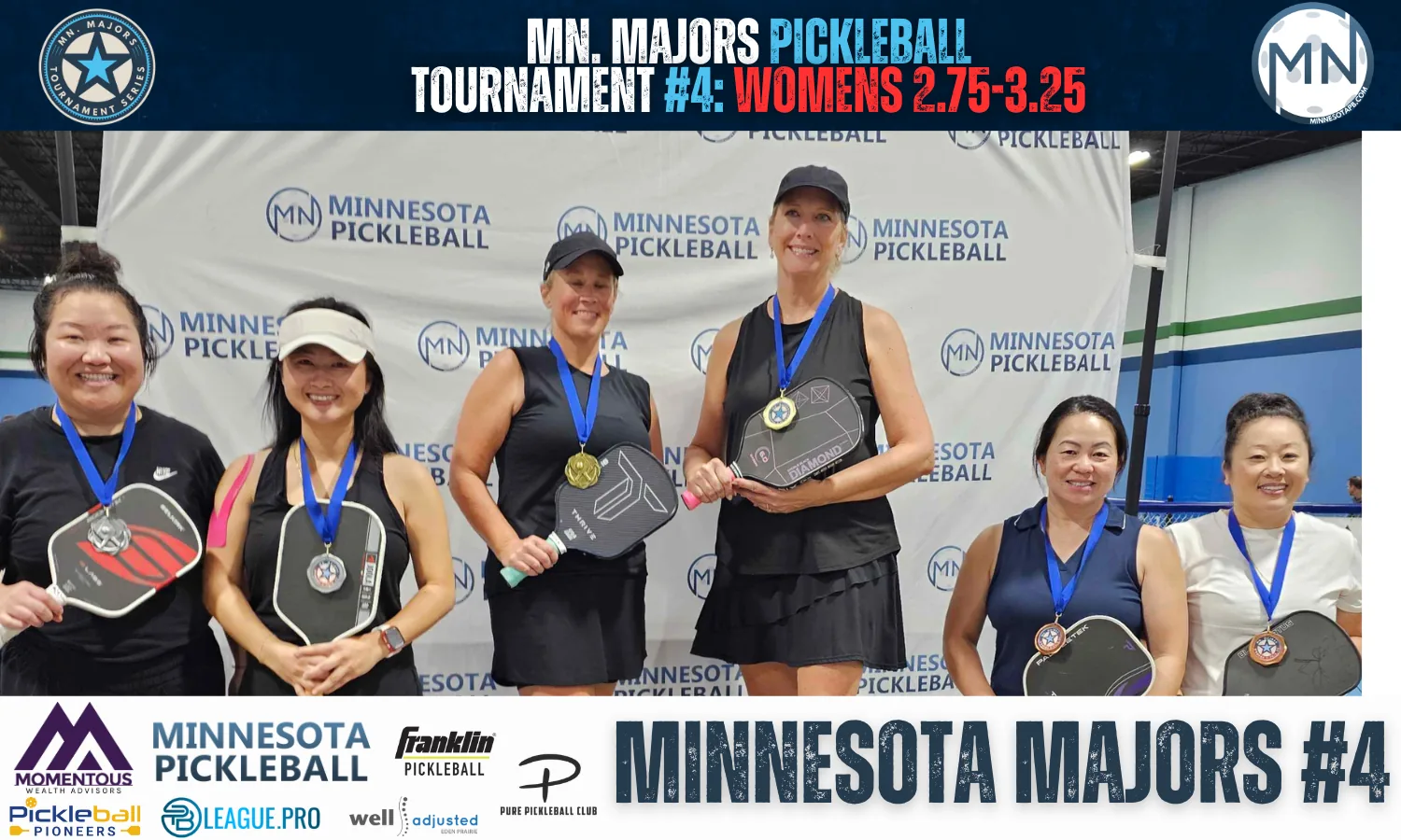 Minnesota Majors #4 Minnesota Pickleball medalists
